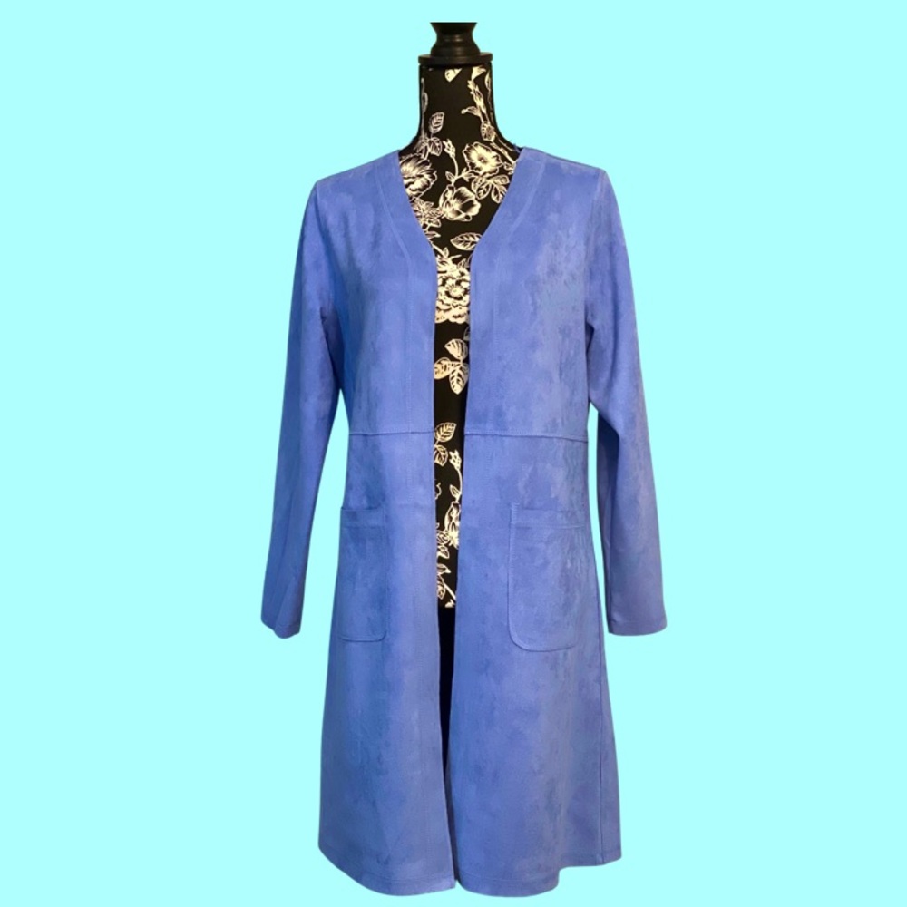 Solitaire Suede Open Cardigan